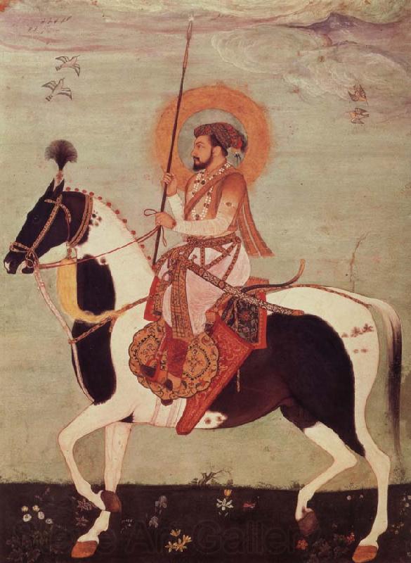 unknow artist Horseman likeness of the Shah Dschahan, leaf out of the Shah-Dschahan-album period of the Schan Dschahan France oil painting art